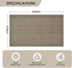 Artoid Mode Non Skid Washable Kitchen Rugs Mats Doormat, Rubber Backing Absorbent Rugs for Kitchen Door Mat Kitchen Mats Floor Mats Front of Sink 17x29 Inch
