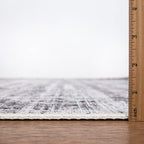 Bloom Rugs Washable Non-Slip 10x14 Rug - Gray/Charcoal/Blue Modern Abstract Area Rug for Living Room, Bedroom, Dining Room, and Kitchen - Exact Size: 10' x 14'