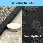 Light Pink 3 x 5 Area Rug Antique Decor Boho Floral Rugs for Living Room | Bohemian Flowers Washable Rug, Minimalist Damask Victorian Carpet Indoor Floor Mat