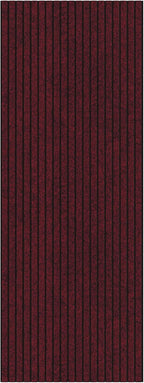 Ottomanson Mud Mat 2' x 2' Entryway Rug - Non-Slip Scraper Doormat for Muddy Paws, Dirt Trapping Indoor/Outdoor Mat for High-Traffic Areas, Kitchen, Garage, Patio, Red