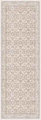 WITSHOCK 2x6 Runner Rugs for Hallways,Vintage Neutral Hallway Rugs for Entryway,Soft Distressed Boho Floral Carpet for Kitchen Bedroom (Camel/Beige,2x6)