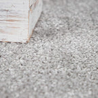 Paco Home Solid Area Rug in Silver Modern Plain Design, Size: 2'8" x 4'11"