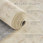 Distressed Beige Kitchen 2x3 Rugs Non Slip Washable, Natural Farmhouse Vintage Medallion Pinted Door Mat Indoor Entrance Entryway, Small Low Pile Rugs for Bathroom Vanity/Laundry Room/Bedroom