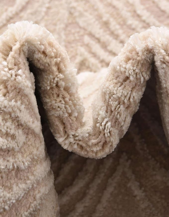 Unique Loom Finsbury Collection Area Rug - Meghan (2' x 6' 1" Runner, Ivory Beige)