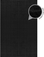 CAMILSON Modern Black Non Slip Runner Rug 2x7 Ultra Soft High Pile Kitchen Rugs Non Skid Rubber Backing Durable & Easy to Clean Carpet for Entryway Bathroom Indoor Use (2 x 7 Black)