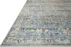 Loloi Amber Lewis Billie Collection BIL-05 Denim/Blush 2'-6" x 9'-6", 0.19" Thick Runner Rug