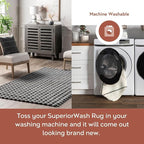 nuLOOM 5' x 8' Cozy Plush Area Rug, Machine Washable, Non-Slip, Soft Fluffy Shag Carpet for Living Room Bedroom Kids Room Nursery Home Decor, Jeni Dark Grey