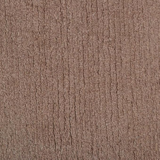 Hand Knotted Loom Wool ECO-Friendly Area Rugs - 10'x13', Rectangle Shape, Camel Color, Plain Solid, High Pile Thick Handmade Anti Skid Area Rugs for Living Room, Bed Room (L00111)