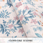 Boho Entryway Rug 2x3 Washable, Blush Pink Floral Kitchen Rug, Super Thin Faux Wool Small Area Rug, Non-Slip Soft Carpet for Girls Room, Bedroom, Office