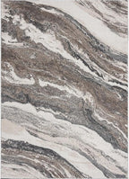 LUXE WEAVERS Lagos Collection 7983 Grey 2x3 Art Deco Area Rug