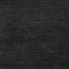 Hand Knotted Loom Wool ECO-Friendly Area Rugs - 2'6''x10', Runner, Charcoal Color, Solid Plain Design, High Pile Handmade Anti Skid Area Rugs for Living Room, Bed Room (L00111)