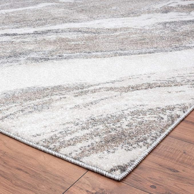 LUXE WEAVERS Lagos Collection 7983 Grey 2x3 Art Deco Area Rug
