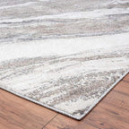 LUXE WEAVERS Lagos Collection 7983 Grey 9x12 Art Deco Area Rug