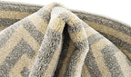 Unique Loom Athens Collection Classic Geometric Modern Border Design Area Rug (2' 0 x 3' 0 Rectangular, Gray/ Beige)