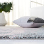 SAFAVIEH Glacier Collection 6'7" x 9' Pink / Blue GLA126U Modern Abstract Non-Shedding Living Room Bedroom Dining Home Office Area Rug