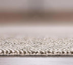 Modern Herringbone Chevron Collection Handcrafted Wool Area Rug - Durable, Zigzag Pattern, for High Traffic, Contemporary Design for Living Room, Bedroom, Dining Room Decor (Dark Olive, 9' x 13')