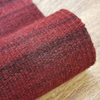Rugsotic Carpets Hand Woven Flat Weave Kilim Wool ECO-Friendly Area Rugs - 7'x9', Rectangle Shape, Dark Red Color, Solid Plain Design, Low Pile Handmade Rugs for Living Room, Bed Room (D00111)