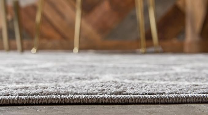 Rugs.com Lattice Frieze Collection Rug – 2' x 6' Runner Light Gray Medium Rug Perfect for Living Rooms, Large Dining Rooms, Open Floorplans