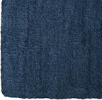 Hand Knotted Loom Wool ECO-Friendly Area Rugs - 10'x10', Square, Blue Color, Solid Plain Design, High Pile Thick Handmade Anti Skid Area Rugs for Living Room, Bed Room (L00111)