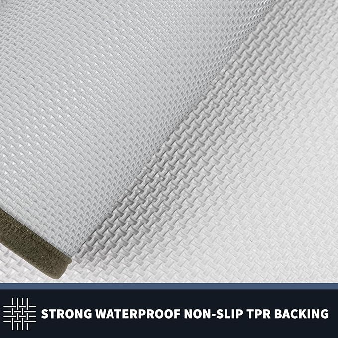 PURRUGS Dirt Trapping Door Mat 20" x 32", Non-Slip/Skid Machine Washable Entryway Rug, Shoes Scraper, Throw Rug, Super Absorbent Area Rug for Muddy Wet Shoes and Paws, Budding Green & Sage Green