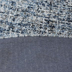 Hand Tufted Wool ECO-Friendly Area Rugs - 8'x8', Round Shape, Dark & Blue, Solid Plain Design, High Pile Thick Handmade Anti Skid Area Rugs for Living Room, Bed Room (KWC111)