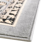 Rugs.com Yasmin Collection Rug – 8 Ft Square Gray Medium Rug Perfect for Living Rooms, Kitchens, Entryways