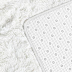 Large Shag Area Rugs 9 x 12, Plush Fuzzy Rugs for Living Room, Ultra Soft Fluffy Furry Rug for Bedroom, Indoor Carpet Nursery Rugs for Kids Room Home Decor, Cream White