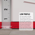 Ottomanson 2'7" x 10' Hallway Runner with Scraper Pile Extra Durable Non-Slip Rug Mat for Indoor & Outdoor Use - Ideal for Kitchen, Entryway, Patio & Garage - High-Traffic Carpet, Red