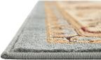 Rugs.com Chateau Collection Rug – 2' x 5' 3 Runner Light Blue Medium Rug Perfect for Hallways, Entryways