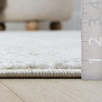 Abani Cream Area Rug - 5' x 8' - Living Room & Bedroom - Textured Weave Design - Indoor Use - Easy to Clean, Stain Resistant, Non-Shedding - Neutral Collection