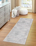 Unique Loom Finsbury Collection Area Rug - Sarah (2' x 9' 10" Runner, Gray/ Ivory)
