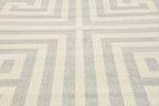 Unique Loom Athens Collection Classic Geometric Modern Border Design Area Rug (7' 0 x 10' 0 Rectangular, Gray/ Beige)