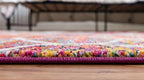 Rugs.com Lattice Frieze Collection Rug – 7' x 10' Oval Multi Medium Rug Perfect for Living Rooms, Large Dining Rooms, Open Floorplans