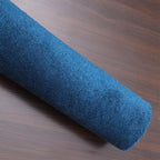 Hand Knotted Loom Wool ECO-Friendly Area Rugs - 6'7''x9'10'', Rectangle, Blue Color, Solid Plain Design, High Pile Thick Handmade Anti Skid Rugs for Living Room (L00111)