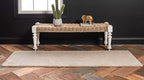 Unique Loom Solo Collection Area Rug - Calabasas (2' 2" x 13' Runner, Ivory)