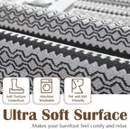 jinchan Moroccan Runner Rug 2x8 for Hallway - Geometric Honeycomb Modern Geometric Machine Washable Soft Ultra-Thin Non-Slip Carpet for Kitchen Bedroom Laundry Room (2x8ft, Black)