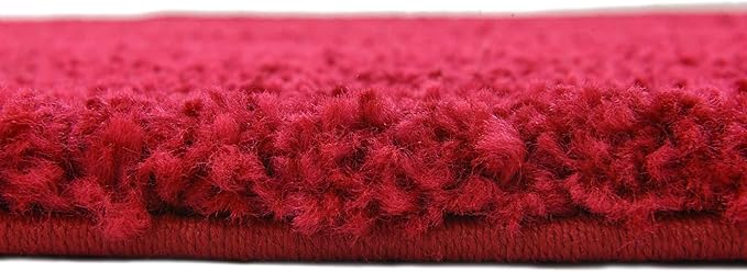 Unique Loom Solo Collection Area Rug - Calabasas (7' 10" Round, Red)