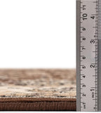 Unique Loom Sialk Hill Collection Area Rug - Washington (7' 10" x 10' Rectangle Brown/Black)