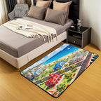 Kids Large Area Rug 5x7 City Life House Living Room Rug | 3D Cityscape Rugs for Bedroom, Fun Educational Gift Urban Landscape Carpet Indoor Floor Mat