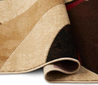 Home Dynamix Tribeca Slade Modern Area Rug, Abstract Brown/Red 5'2"x7'2"
