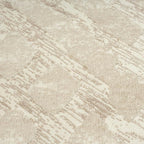 Abani Terra Cream Area Rug for Living Room, Bedroom - Rustic Modern Pattern - 6' x 9' - Durable & Easy to Clean