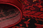 Unique Loom Tekke Collection Area Rug - Sheibani (6' 1" x 9' Rectangle, Red/ Black)