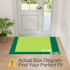 LUMI Door Mat Indoor Entrance 36"x60", Front Welcome Mat with Non-Slip Rubber Backing, Low Profile Dirt Trapper Inside Doormat for Entrance, Garage, Patio, Beige