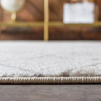 Unique Loom Trellis Frieze Collection Area Rug - Geometric (2' x 10' Runner, Ivory/ Gray)