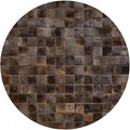 Round Area Rug – Soft Modern Carpet for Living Room, Bedroom, Entryway – Non-Slip Durable Floor Mat for Home Décor (Brown_4X4)