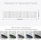 Lahome Moroccan Kitchen Runner Rugs Non Skid Washable - 2x10 Non-Slip Extra Long Rug Runner for Hallways, Modern Geometric Print White Soft Floor Carpet for Bathroom Entryway Foyer