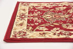 Unique Loom Sialk Hill Collection Area Rug - Washington (2' 2" x 8' 2" Runner Burgundy/Cream)