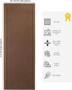 English Home Custom Size Non Slip Striped Design Light Weight Durable PVC Backing Thin Pile Runner Rug (26" x 11')