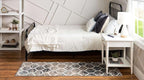 Rugs.com Lattice Frieze Collection Rug – 2' x 4' Runner Blue Multi Medium Rug Perfect for Living Rooms, Large Dining Rooms, Open Floorplans