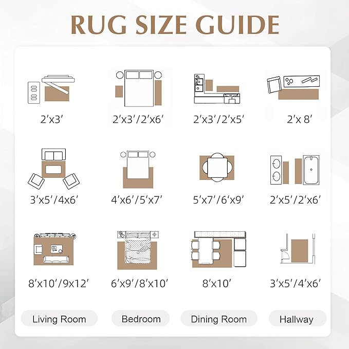 FMFUNCTEX 2x8 Runner Rug Washable Brown Grey Modern Abstract Neutral Non Slip Low Pile Entryway Hallway Soft Indoor Carpet for Kitchen Bedroom Bathroom Laundry Entrance Bedside Living Room, Grey Gold